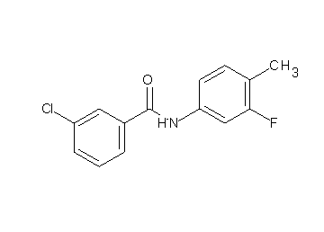 3-chloro-N-(3-fluoro-4-methylphenyl)benzamide - Click Image to Close