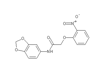 N-1,3-benzodioxol-5-yl-2-(2-nitrophenoxy)acetamide