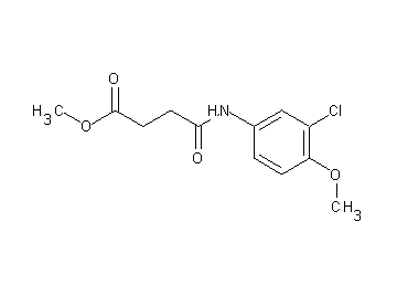 methyl 4-[(3-chloro-4-methoxyphenyl)amino]-4-oxobutanoate