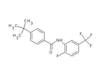 4-tert-butyl-N-[2-fluoro-5-(trifluoromethyl)phenyl]benzamide