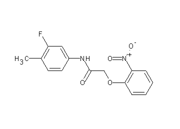 N-(3-fluoro-4-methylphenyl)-2-(2-nitrophenoxy)acetamide