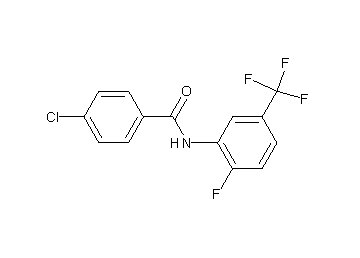 4-chloro-N-[2-fluoro-5-(trifluoromethyl)phenyl]benzamide