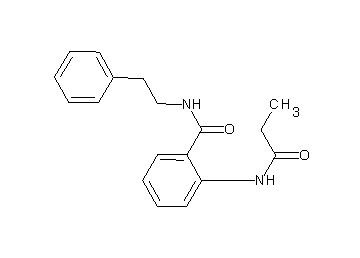 N-(2-phenylethyl)-2-(propionylamino)benzamide - Click Image to Close
