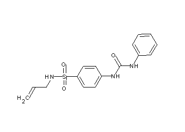 N-allyl-4-[(anilinocarbonyl)amino]benzenesulfonamide