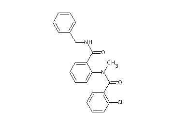 N-{2-[(benzylamino)carbonyl]phenyl}-2-chloro-N-methylbenzamide