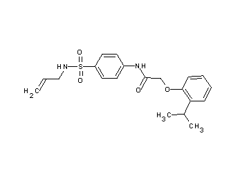 N-{4-[(allylamino)sulfonyl]phenyl}-2-(2-isopropylphenoxy)acetamide