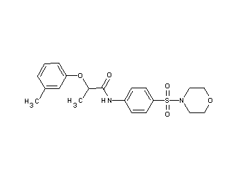 2-(3-methylphenoxy)-N-[4-(4-morpholinylsulfonyl)phenyl]propanamide