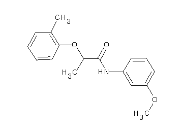 N-(3-methoxyphenyl)-2-(2-methylphenoxy)propanamide