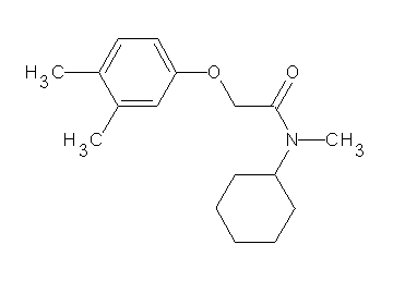 N-cyclohexyl-2-(3,4-dimethylphenoxy)-N-methylacetamide