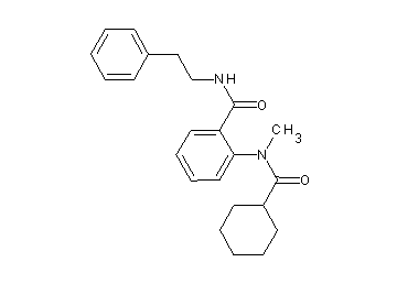 2-[(cyclohexylcarbonyl)(methyl)amino]-N-(2-phenylethyl)benzamide