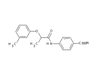 N-(4-cyanophenyl)-2-(3-methylphenoxy)propanamide