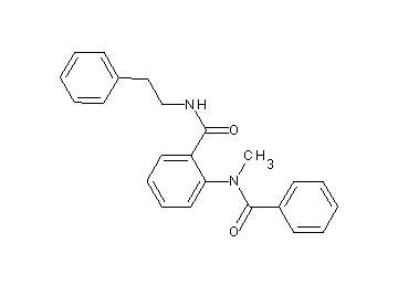 2-[benzoyl(methyl)amino]-N-(2-phenylethyl)benzamide