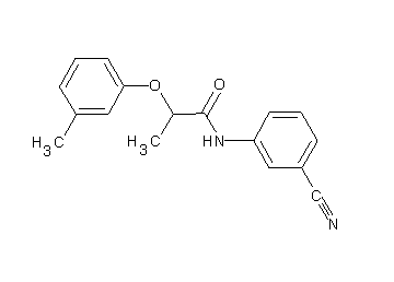 N-(3-cyanophenyl)-2-(3-methylphenoxy)propanamide