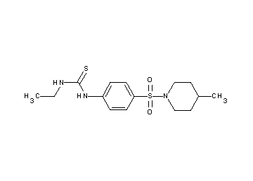 N-ethyl-N'-{4-[(4-methyl-1-piperidinyl)sulfonyl]phenyl}thiourea