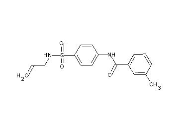 N-{4-[(allylamino)sulfonyl]phenyl}-3-methylbenzamide