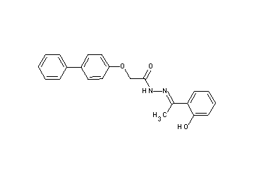 2-(4-biphenylyloxy)-N'-[1-(2-hydroxyphenyl)ethylidene]acetohydrazide