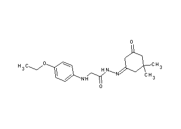 N'-(3,3-dimethyl-5-oxocyclohexylidene)-2-[(4-ethoxyphenyl)amino]acetohydrazide (non-preferred name)