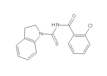 2-chloro-N-(2,3-dihydro-1H-indol-1-ylcarbonothioyl)benzamide