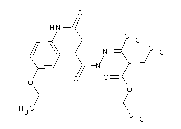 ethyl 3-({4-[(4-ethoxyphenyl)amino]-4-oxobutanoyl}hydrazono)-2-ethylbutanoate
