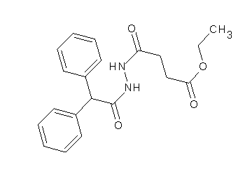 ethyl 4-[2-(diphenylacetyl)hydrazino]-4-oxobutanoate
