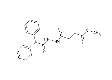 methyl 4-[2-(diphenylacetyl)hydrazino]-4-oxobutanoate