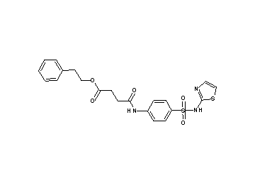 2-phenylethyl 4-oxo-4-({4-[(1,3-thiazol-2-ylamino)sulfonyl]phenyl}amino)butanoate