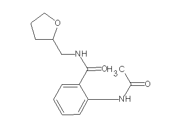 2-(acetylamino)-N-(tetrahydro-2-furanylmethyl)benzamide 2-(acetylamino)-N-(tetrahydro-2-furanylmethyl)benzamide