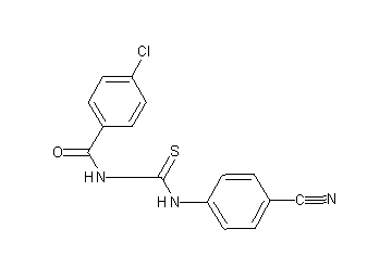 4-chloro-N-{[(4-cyanophenyl)amino]carbonothioyl}benzamide