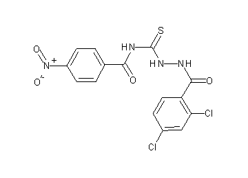 N-{[2-(2,4-dichlorobenzoyl)hydrazino]carbonothioyl}-4-nitrobenzamide