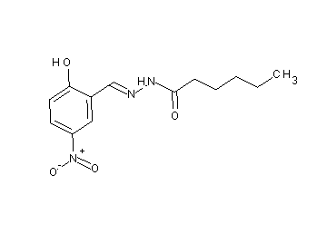 N'-(2-hydroxy-5-nitrobenzylidene)hexanohydrazide - Click Image to Close