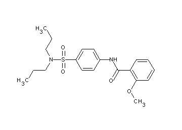 N-{4-[(dipropylamino)sulfonyl]phenyl}-2-methoxybenzamide