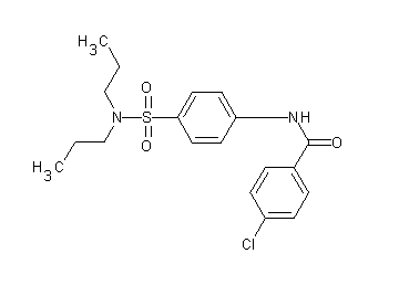 4-chloro-N-{4-[(dipropylamino)sulfonyl]phenyl}benzamide