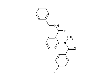 N-benzyl-2-[(4-chlorobenzoyl)(methyl)amino]benzamide