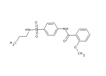 2-methoxy-N-{4-[(propylamino)sulfonyl]phenyl}benzamide