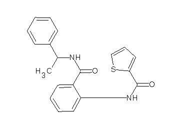 N-(2-{[(1-phenylethyl)amino]carbonyl}phenyl)-2-thiophenecarboxamide