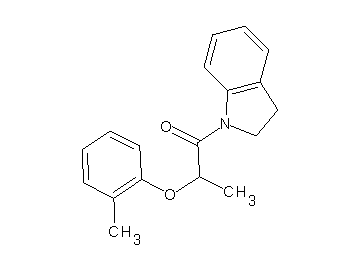 1-[2-(2-methylphenoxy)propanoyl]indoline