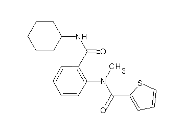 N-{2-[(cyclohexylamino)carbonyl]phenyl}-N-methyl-2-thiophenecarboxamide