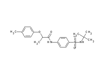 N-{4-[(tert-butylamino)sulfonyl]phenyl}-2-(4-methylphenoxy)propanamide