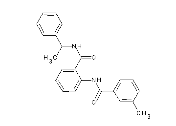 2-[(3-methylbenzoyl)amino]-N-(1-phenylethyl)benzamide