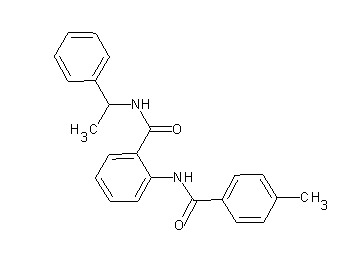 2-[(4-methylbenzoyl)amino]-N-(1-phenylethyl)benzamide