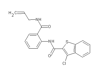 N-{2-[(allylamino)carbonyl]phenyl}-3-chloro-1-benzothiophene-2-carboxamide