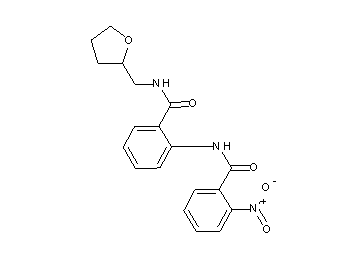 2-nitro-N-(2-{[(tetrahydro-2-furanylmethyl)amino]carbonyl}phenyl)benzamide