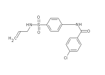 N-{4-[(allylamino)sulfonyl]phenyl}-4-chlorobenzamide