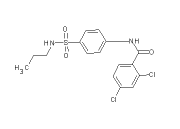 2,4-dichloro-N-{4-[(propylamino)sulfonyl]phenyl}benzamide