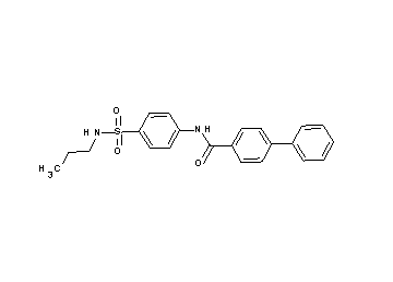 N-{4-[(propylamino)sulfonyl]phenyl}-4-biphenylcarboxamide