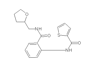 N-(2-{[(tetrahydro-2-furanylmethyl)amino]carbonyl}phenyl)-2-thiophenecarboxamide