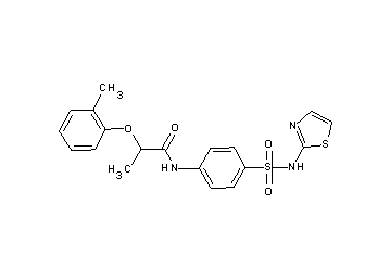 2-(2-methylphenoxy)-N-{4-[(1,3-thiazol-2-ylamino)sulfonyl]phenyl}propanamide