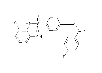 N-(4-{[(2,6-dimethylphenyl)amino]sulfonyl}phenyl)-4-fluorobenzamide