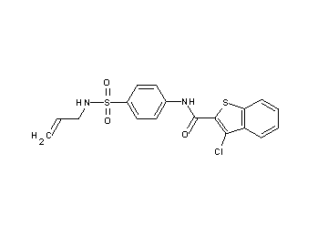 N-{4-[(allylamino)sulfonyl]phenyl}-3-chloro-1-benzothiophene-2-carboxamide
