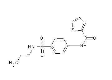 N-{4-[(propylamino)sulfonyl]phenyl}-2-thiophenecarboxamide